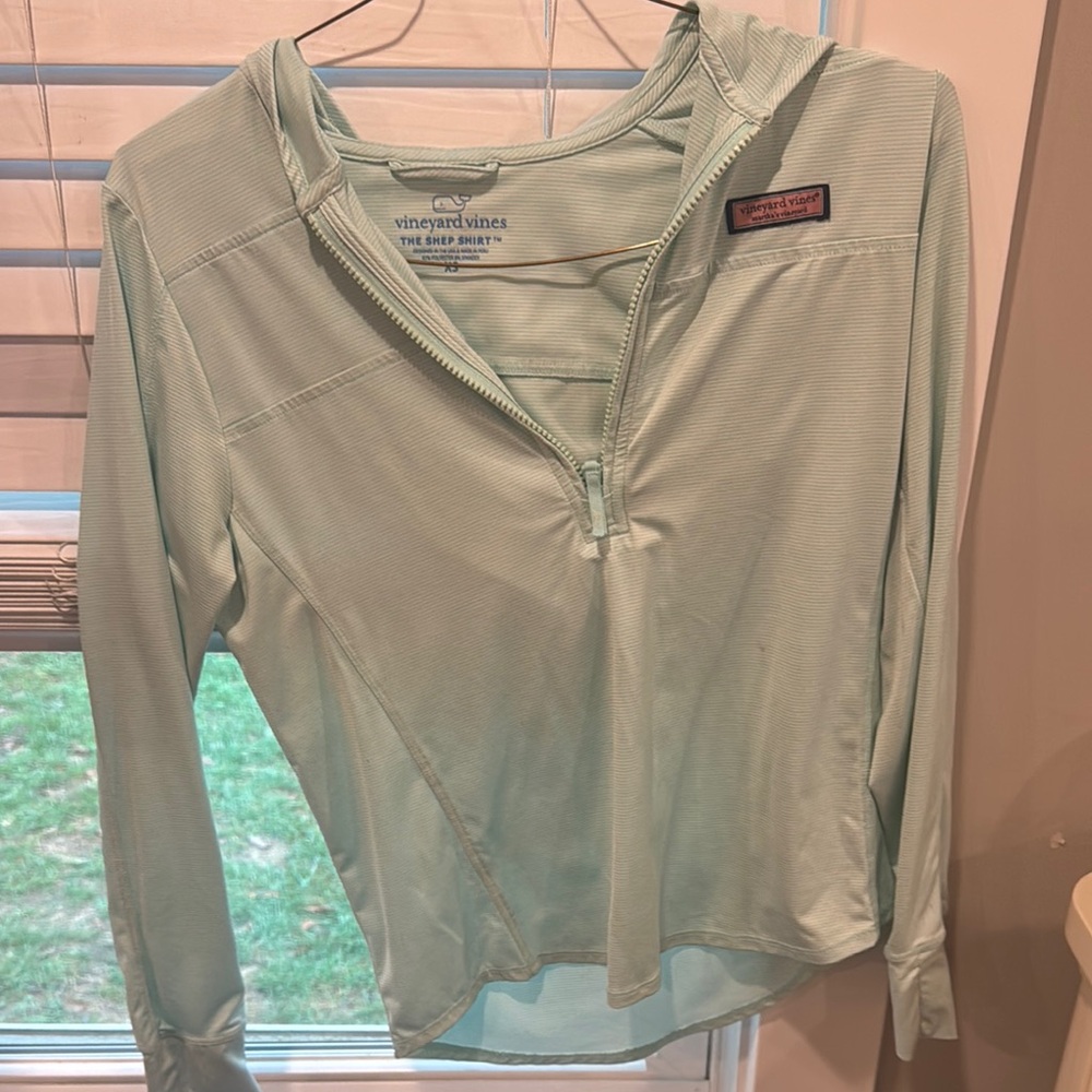 Vineyard Vines Women's Aqua Hoodie Sweatshirt